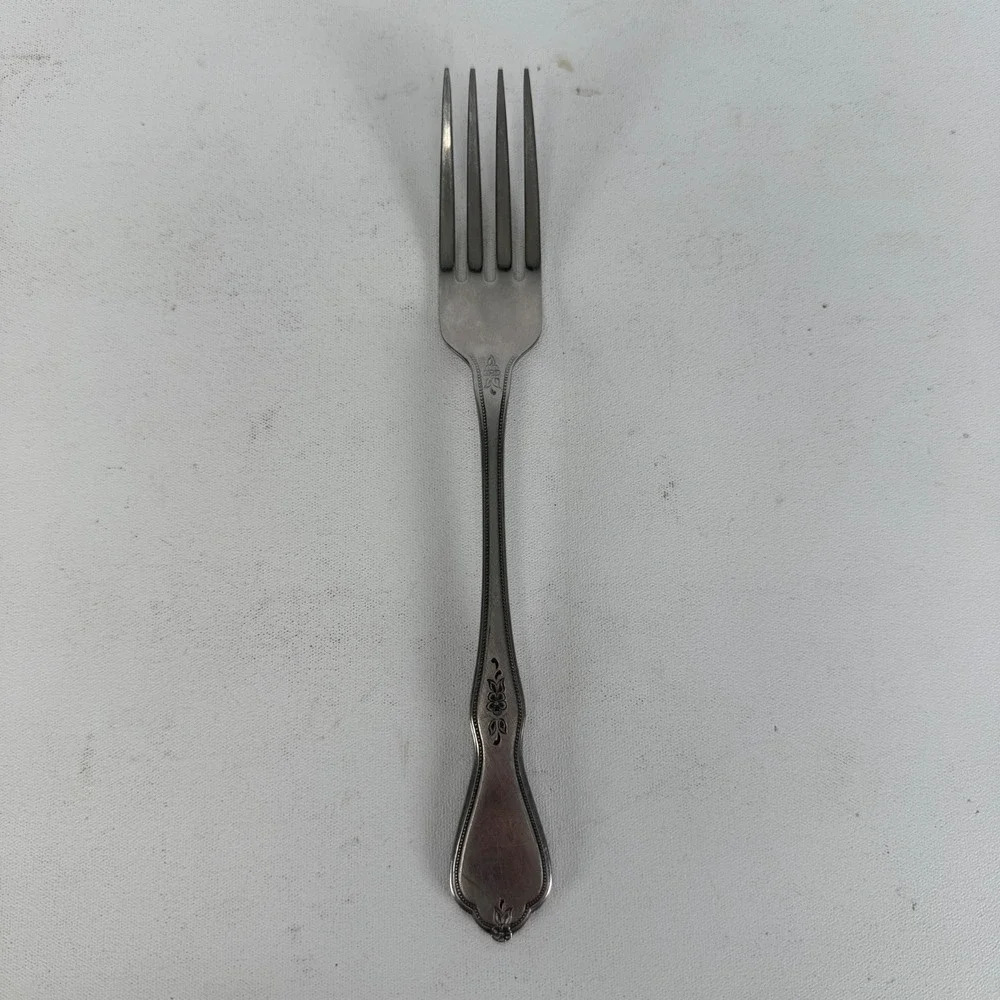 Oneida MORNING BLOSSOM BURNISHED Dinner Fork 7 1/4